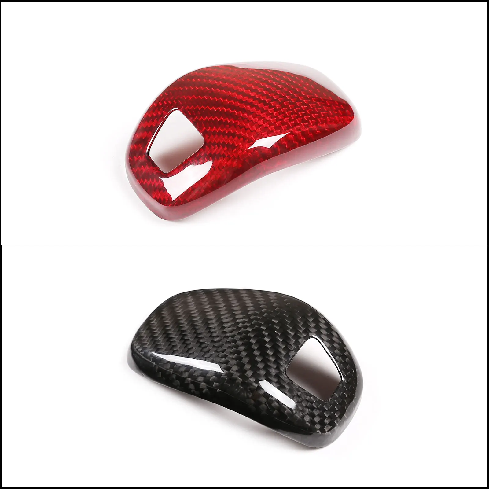 For Porsche Panamera 971 2017 2018 2019 2020 Real Carbon Fiber Car Gear Lever Decorative Cover Interior Accessories