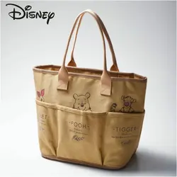 Disney Winnie Bear New Women's Handbag Luxury Brand Women's Tote Bag Large Capacity Multifunctional Cartoon Fashion Shopping Bag