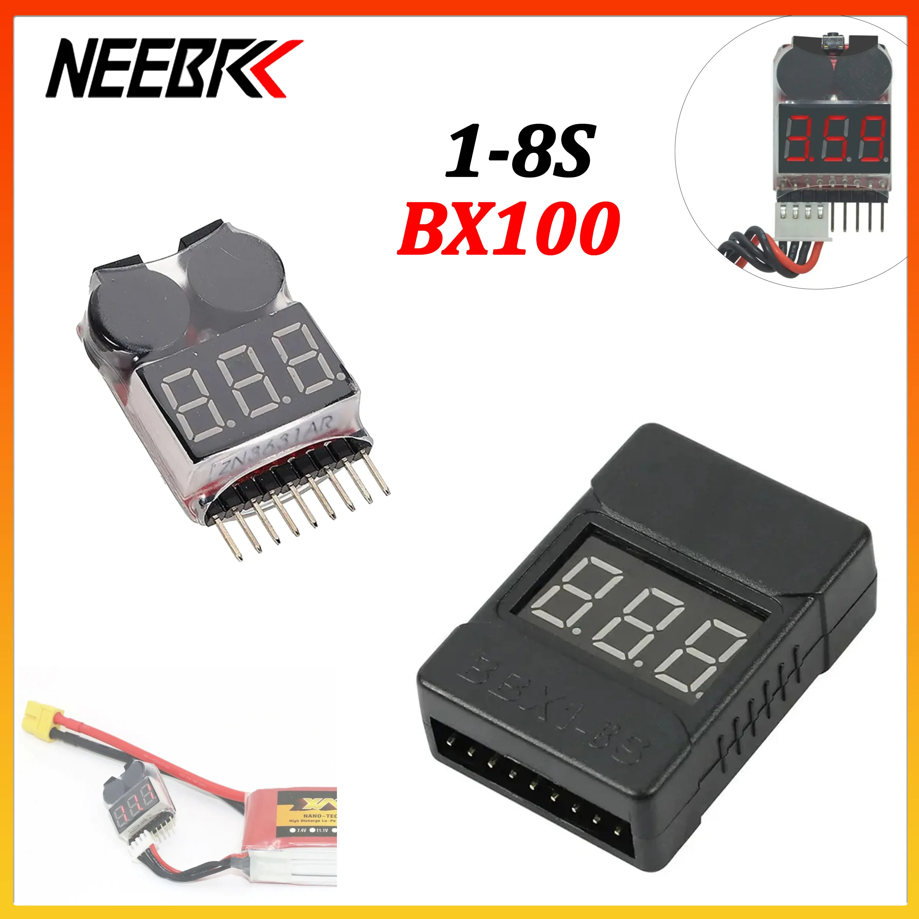 Drone Battery Alarm - 1/10 pz. BX100 Tester di tensione
