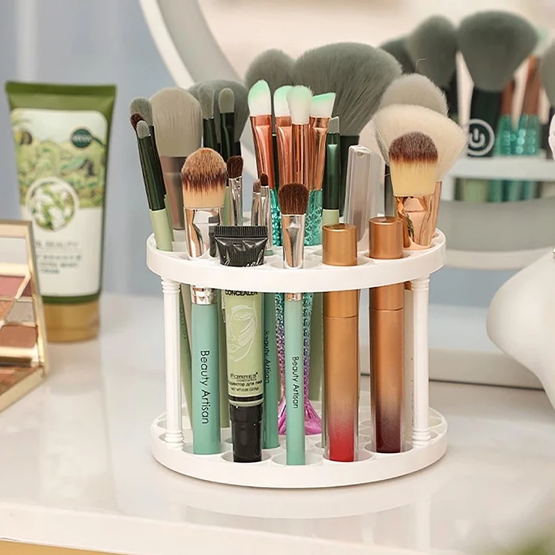 

Cosmetic Multifunction Large-Capacity For Make-up Brush Storage Box Table Organizer Make Up Tools Pen Storage Holder