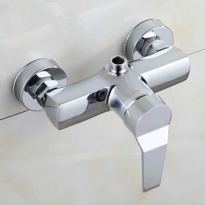 . Polished Chrome Finish New Wall Mounted shower faucet Bathroom Bathtub Handheld Shower Tap Mixer Faucet  YT-5323
