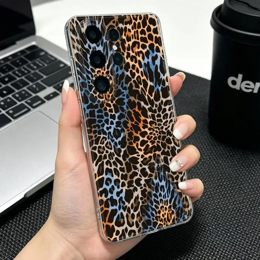 Wild Animal Aesthetic Phone Cover Case for Samsung Galaxy S26 S21 S20 Plus S25 Edge S24 S22 FE Note 20 Ultra 10 S23 Ultra