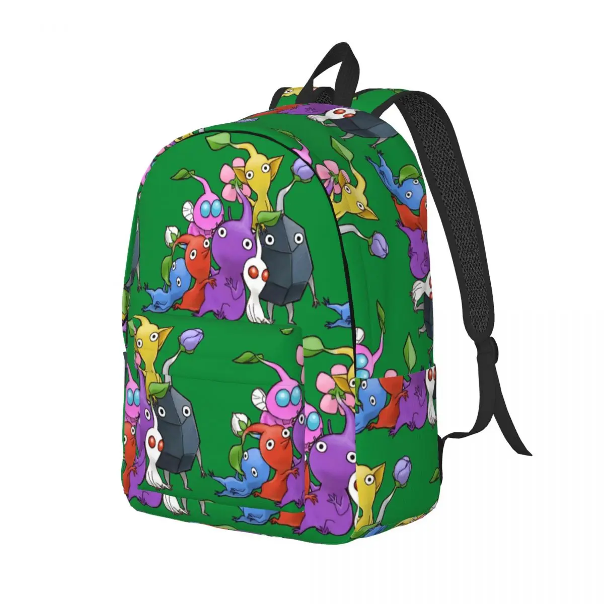 170 Pikmin Ideas Game Art for Teens Student School Bookbag Daypack Middle High College Durable