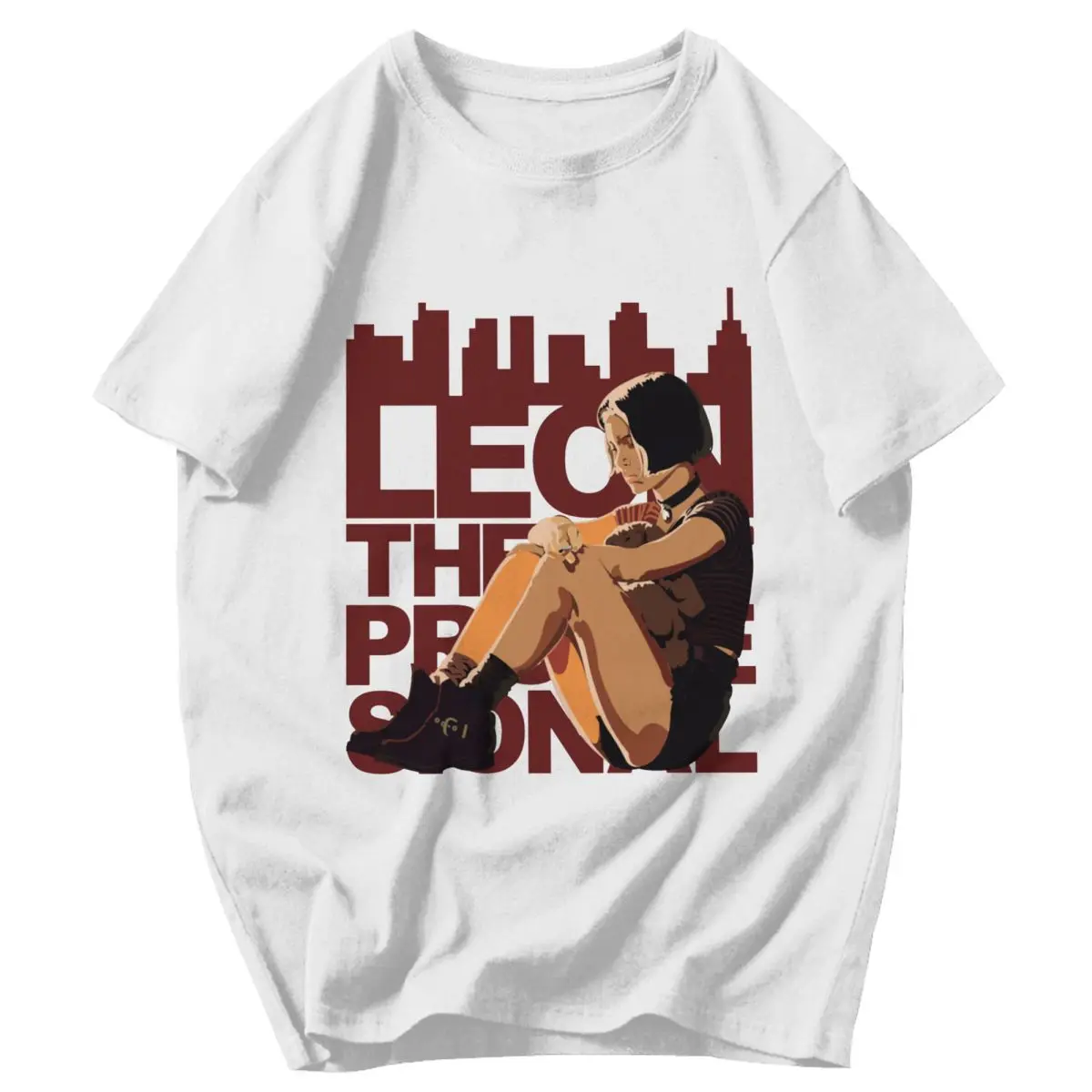 Men T Shirt Leon The Professional Mathilda Pops Y2K Graphic Tees Unisex Tops T Shirts