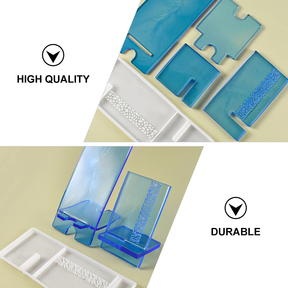 

Silicone Mobile Phone Bracket Reusable Flexible Diy Cellphone Stand Mold Easy Demould Unique Craft Gift Family Friends Crystal