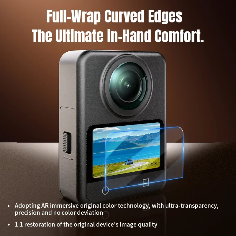Film Pelindung Layar Kaca Tempered STARTRC AR untuk Kamera DJI Osmo 360 Anti-Refleksi HD Anti-Gores