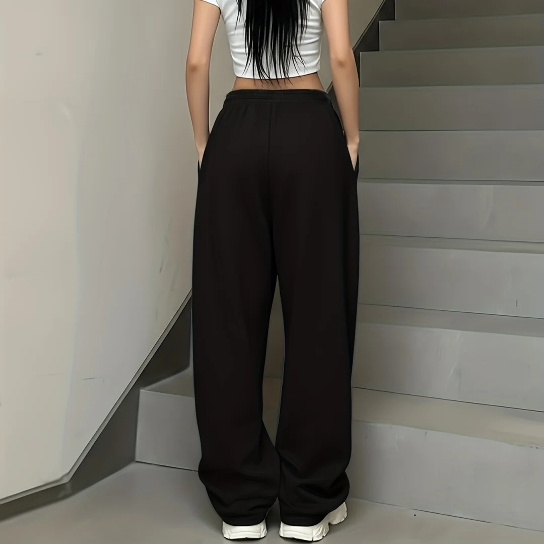 Women's Kids Street Style Casual Sweatpants with Cute Cat Print New Arrivals for Spring Loose Fit Streetwear Oversized