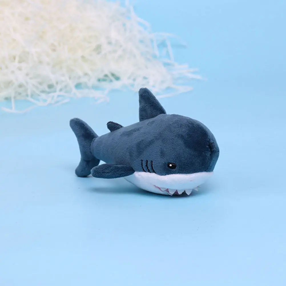 

1pc Blue Shark Cute Car Key Pendant Stuffed Animal Key Ring For Keys Backpacks Bags Car Decor Adorable Bag Pendant