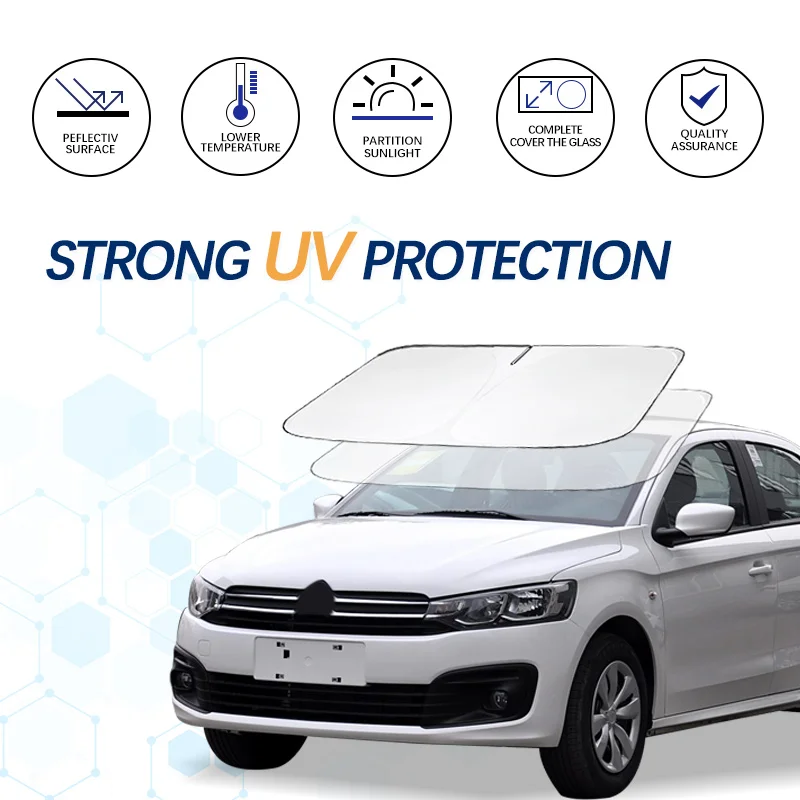 

Car Windshield Sun Shade For Citroen C-ELYSEE Sunshade Summer Visor Protector Foldable Blocks UV Rays Protection Accessories