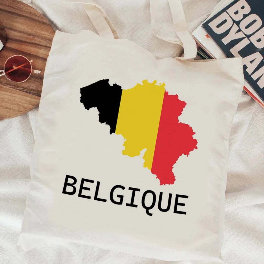 Belgium shopping bag shopper eco canvas recycle bag reusable bolsas de tela bag tote bolsa compra reciclaje sac cabas custom