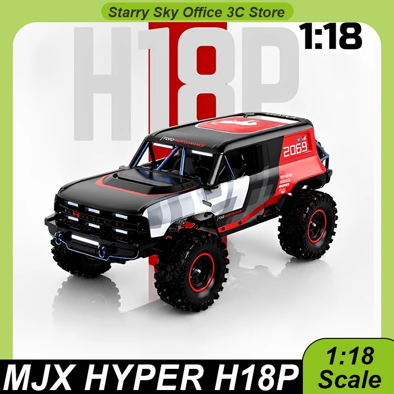 MJX HYPER H18P 1/18 RTR RC Cars Brushless Motor 4WD Drive All-Terrain Off-Road Climbing Car High Speed Vehicle Customized Car