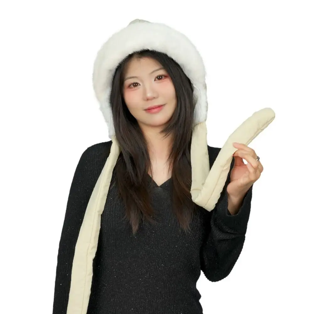 الكورية نمط سدادات حماية الأذن قبعة يندبروف سميكة الشتاء قبعة تدفئة مريحة القبعات أفخم البلوز القبعات الخريف والشتاء