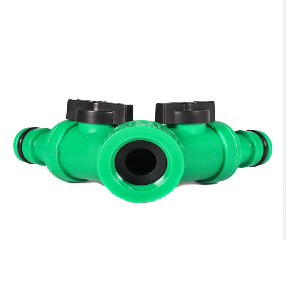 Dual Outlet Valve Garden Hose Splitter Efficient Water Management Individual On Off Valves For Garden Watering