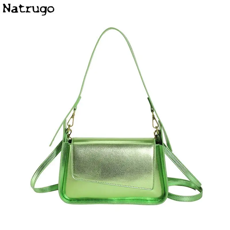 Unique Design Laser Luxury Designer Women Underarm Shoulder Bags Chic Phone Purses Small Tote Bag High Quality Leather Handbags