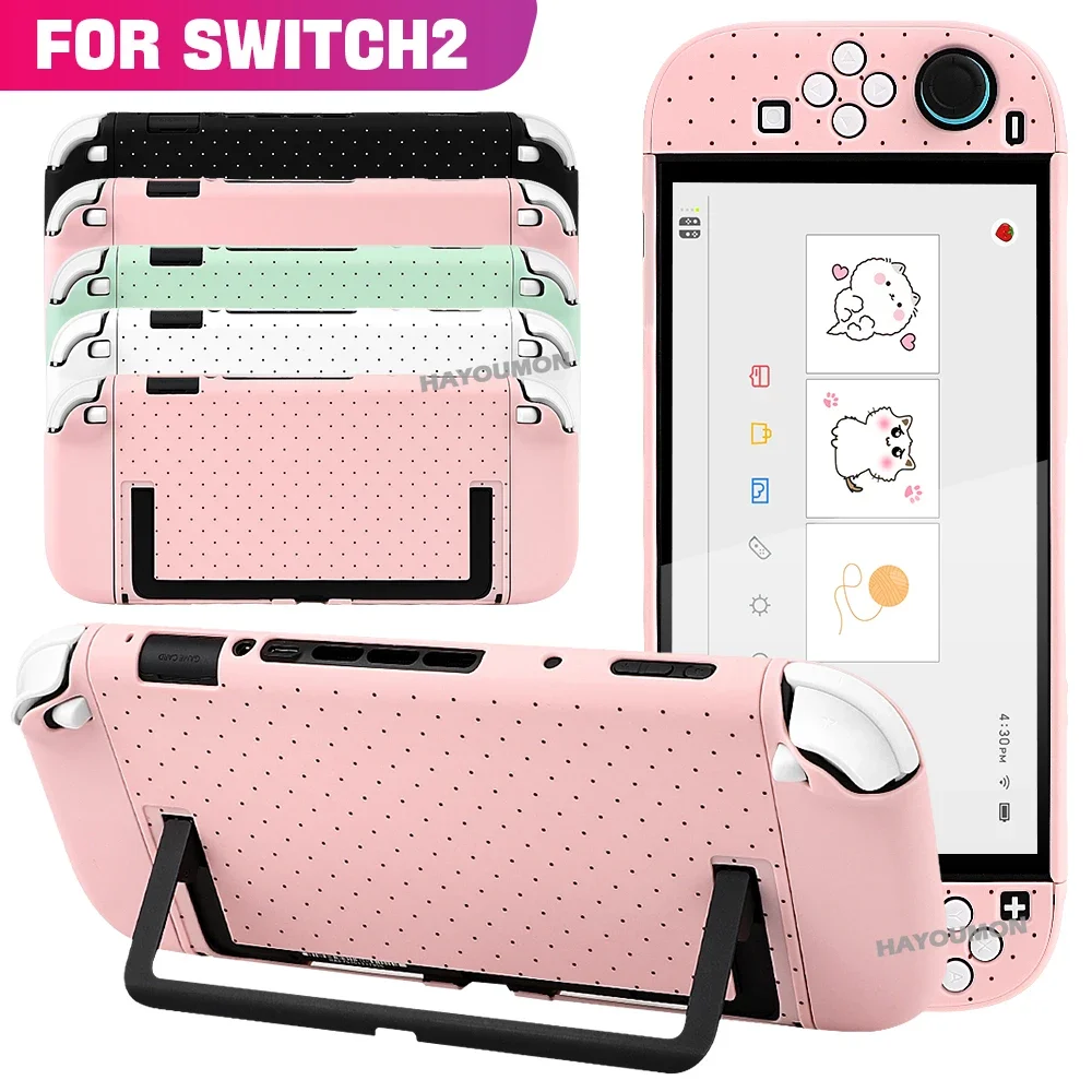 NEW Polka Dot Protective Cover Case For Switch 2 Console Hard PC Case for Switch 2 Protective Anti-Scratch PC Protection