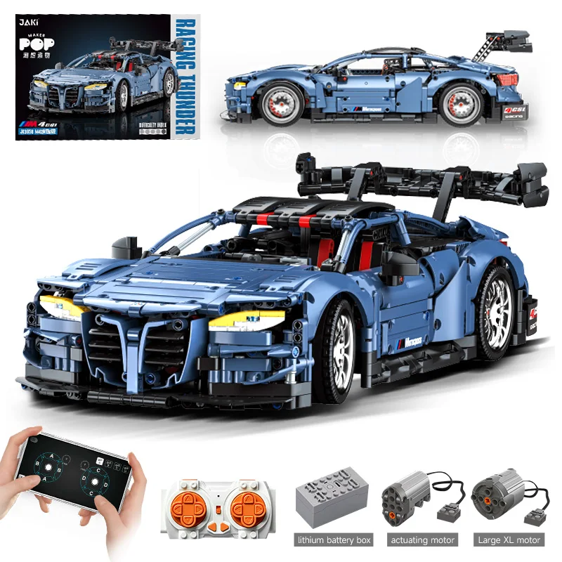 2280 Stuks Technische 1:10 Sportwagen 9058 Model Bouwsteen Bakstenen App Educatief Afstandsbediening Jongens Speelgoed Verjaardagen Geschenken