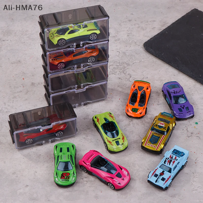 5 set di macchinine 1: 64 Auto da corsa per auto sportive scorrevoli in lega. Come una collezione e decorazioni per la casa, regalo di Natale di Halloween