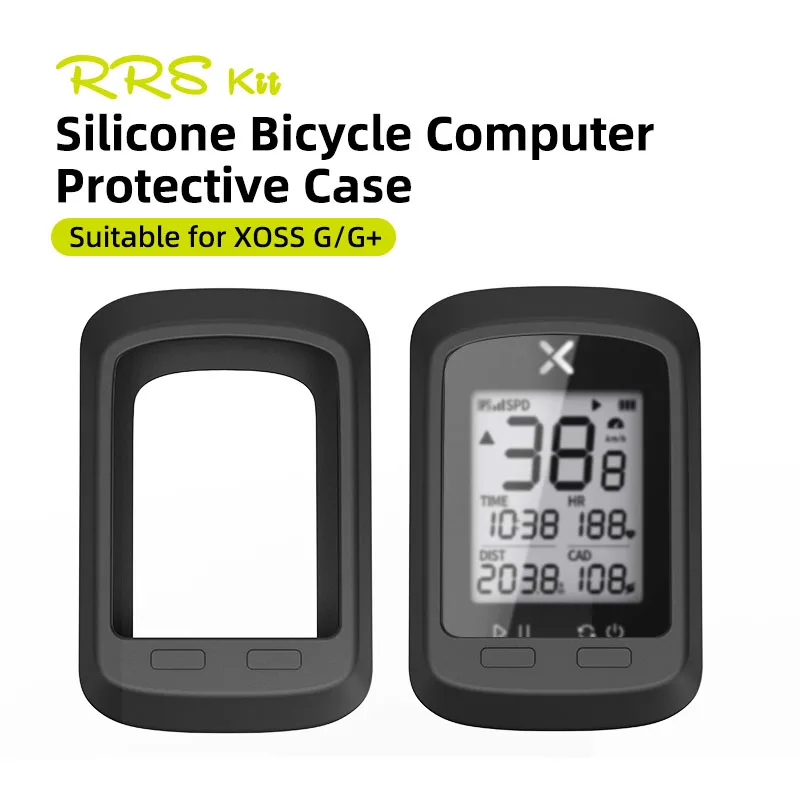 RRSKIT For XOSS G/G+ Bicycle Computer Silicone Protective Cover Bike GPS Anti-crash Waterproof Bicycle Computer Protective Case