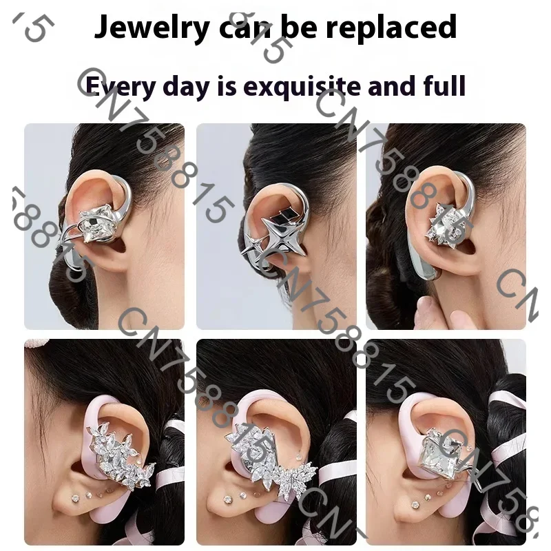 For Girl Sport Ear Hanging Not In Ear Earphone Accessories Replaceable，Erdu Ear Hook Earphones Bluetooth Wireless Earbud Custom