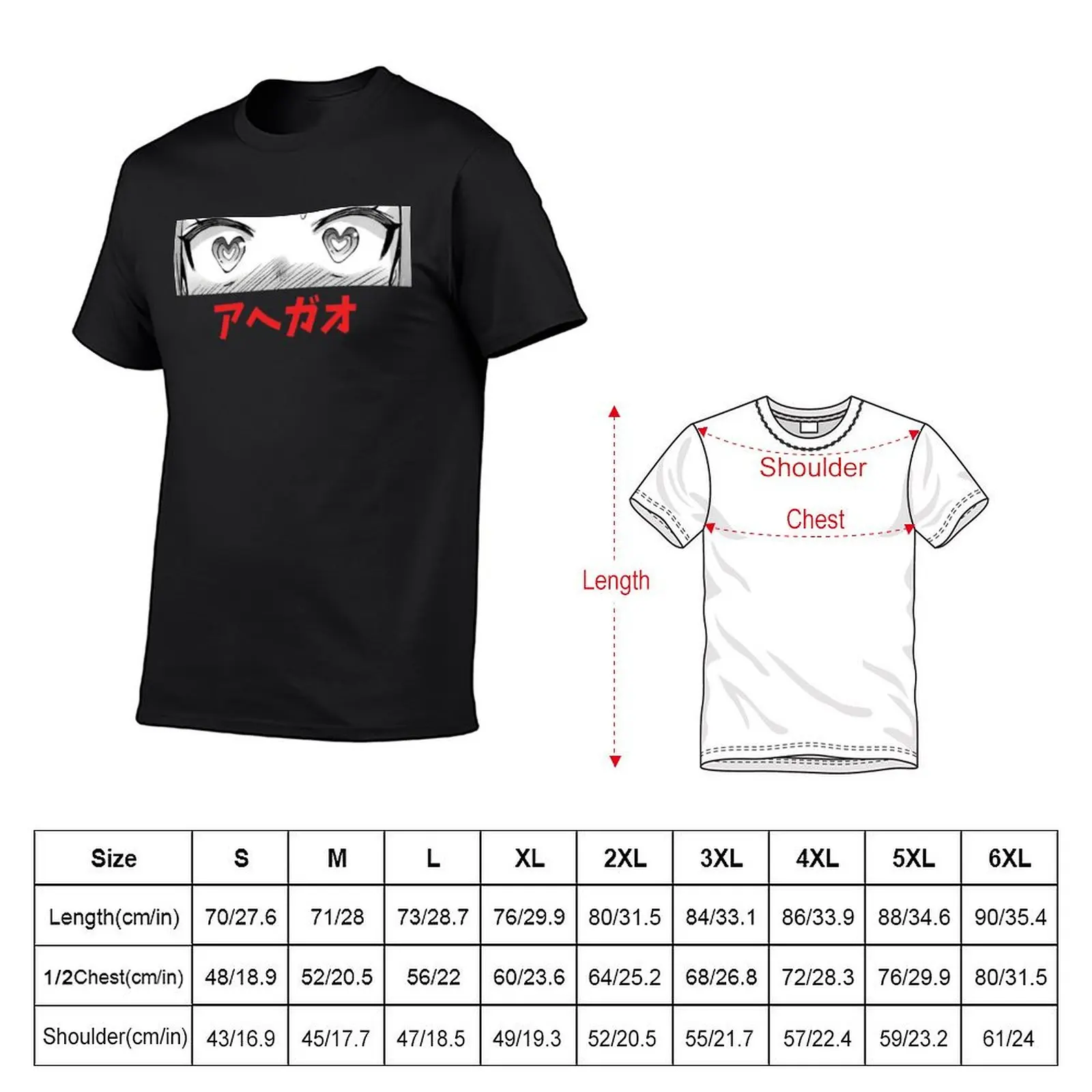 Oeil Ahegao Anime T-shirt essentiel T-shirt anime clothes animal prinfor boys t shirts for men pack