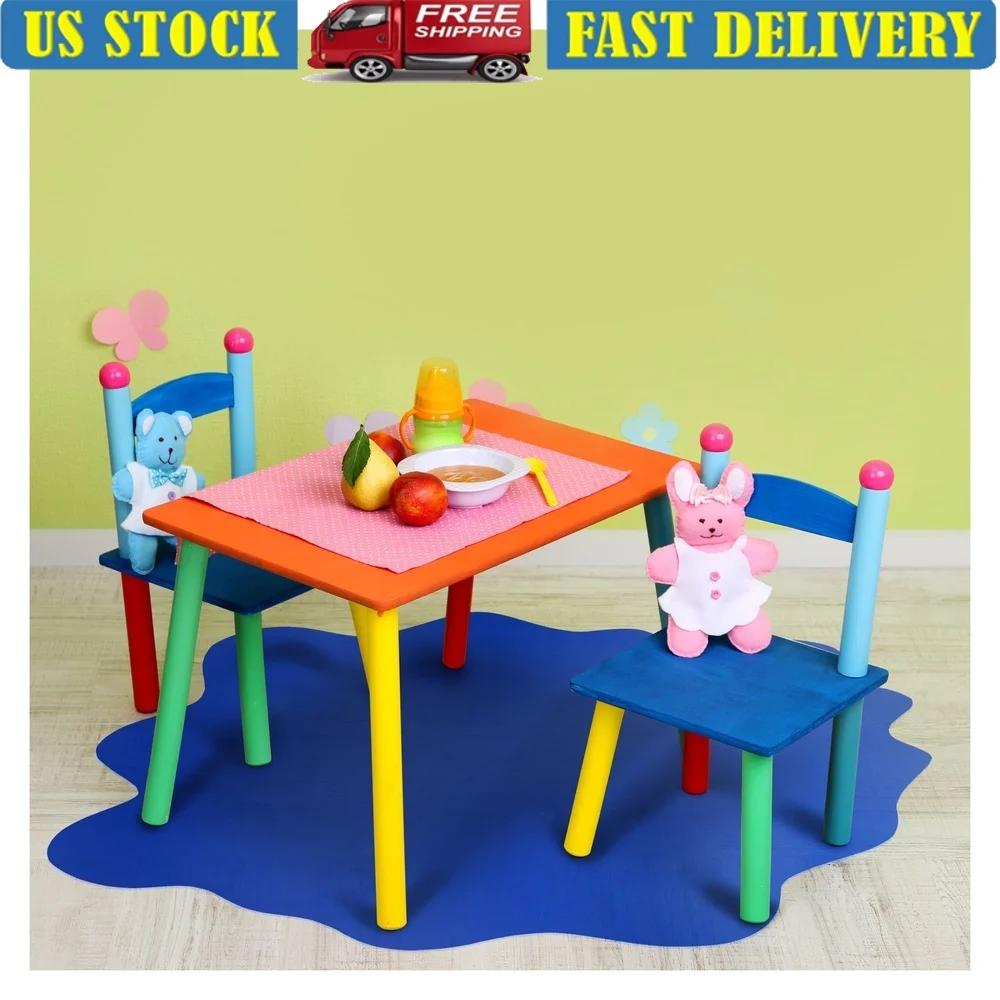 Multi-Purpose Waterproof Play Mat 40" Splat Shape Floor Protector Kids High Chair Potty Training Easy Clean Safe Use