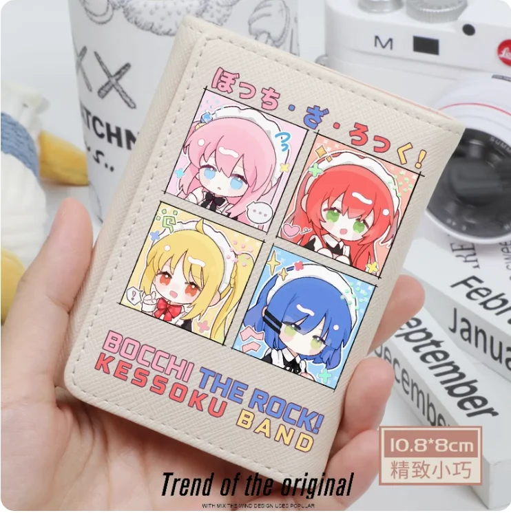 

Anime BOCCHI THE ROCK! Gotoh Hitori Kita Ikuyo Fashion Wallet PU Purse Card Coin Hasp Money Bag Cosplay Gift B645