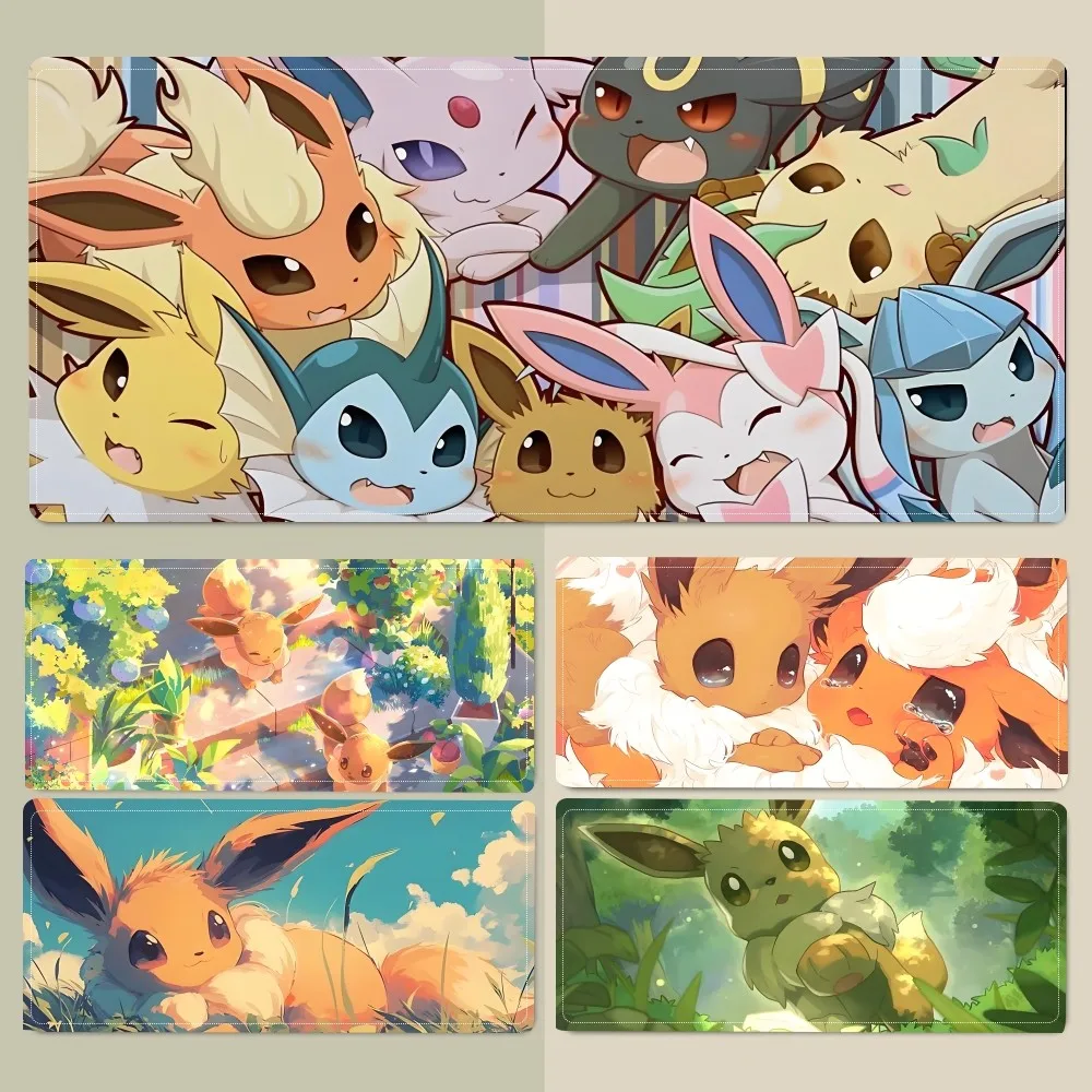 

Anime P-Pokemon E-Eevee Mousepad Mouse Pad Laptop Gaming Accessories Mousepad Large Desk Mat Computer Gamer Keyboard Rug Carpet