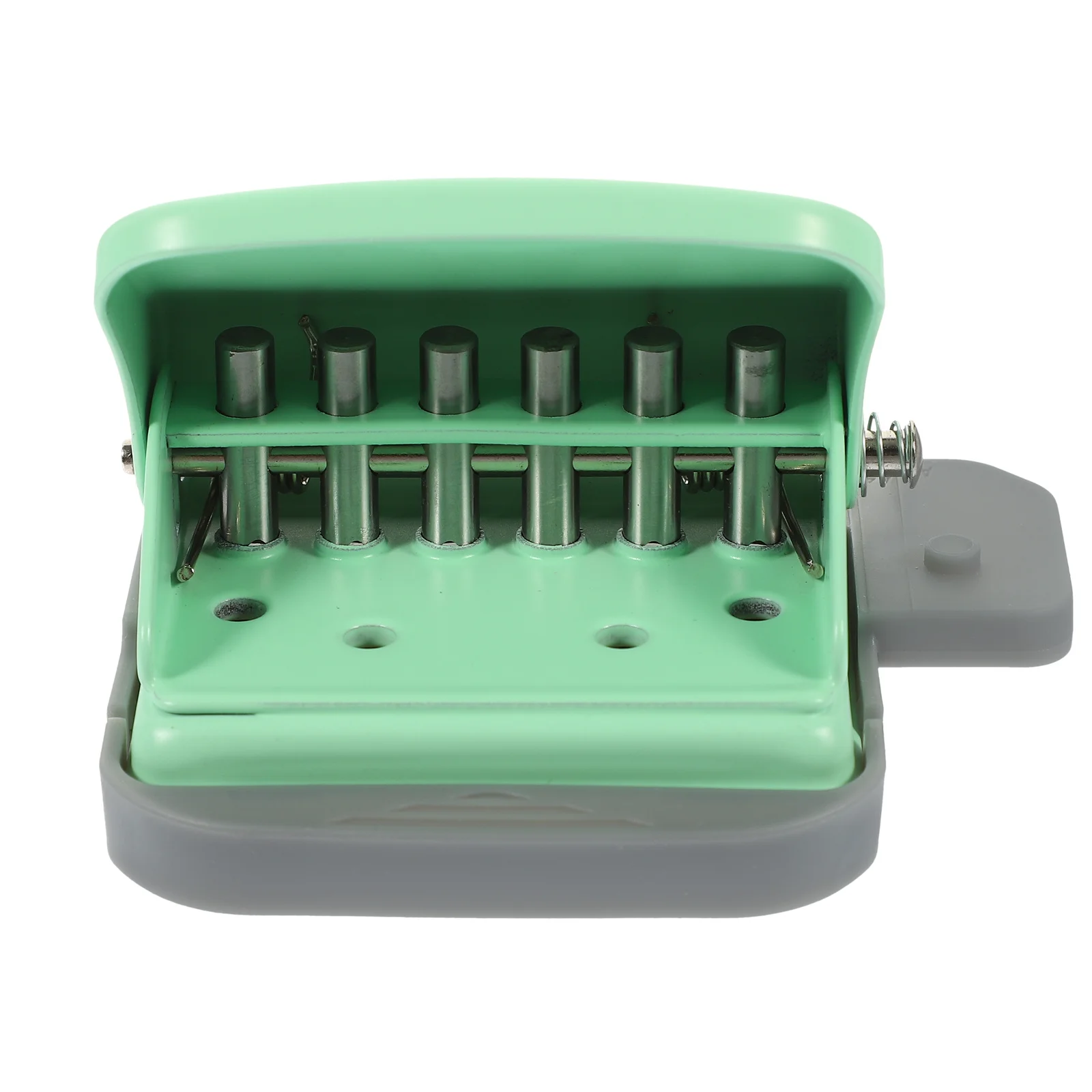 دليل 6 حفرة فضفاضة ورقة الناخس ورقة ثقب أداة تخريم لمكتب الحرفية سجل القصاصات ملزمة لوازم 6-Hole الناخس #1