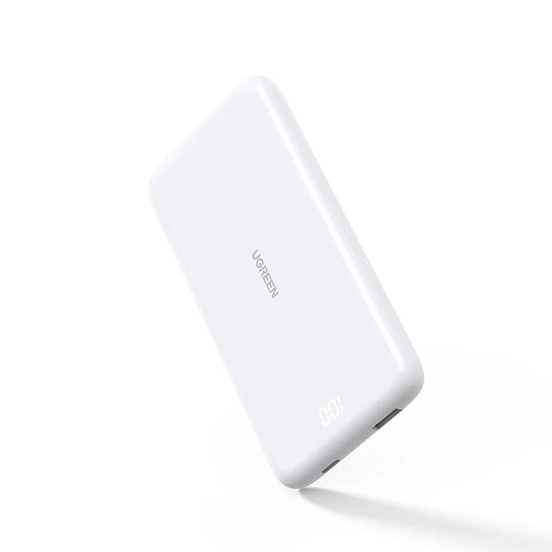 

UGREEN 10000 мАч Power Bank Портативное зарядное устройство USB C Вход и выход PD 20 Вт Быстрая зарядка с цифровым дисплеем