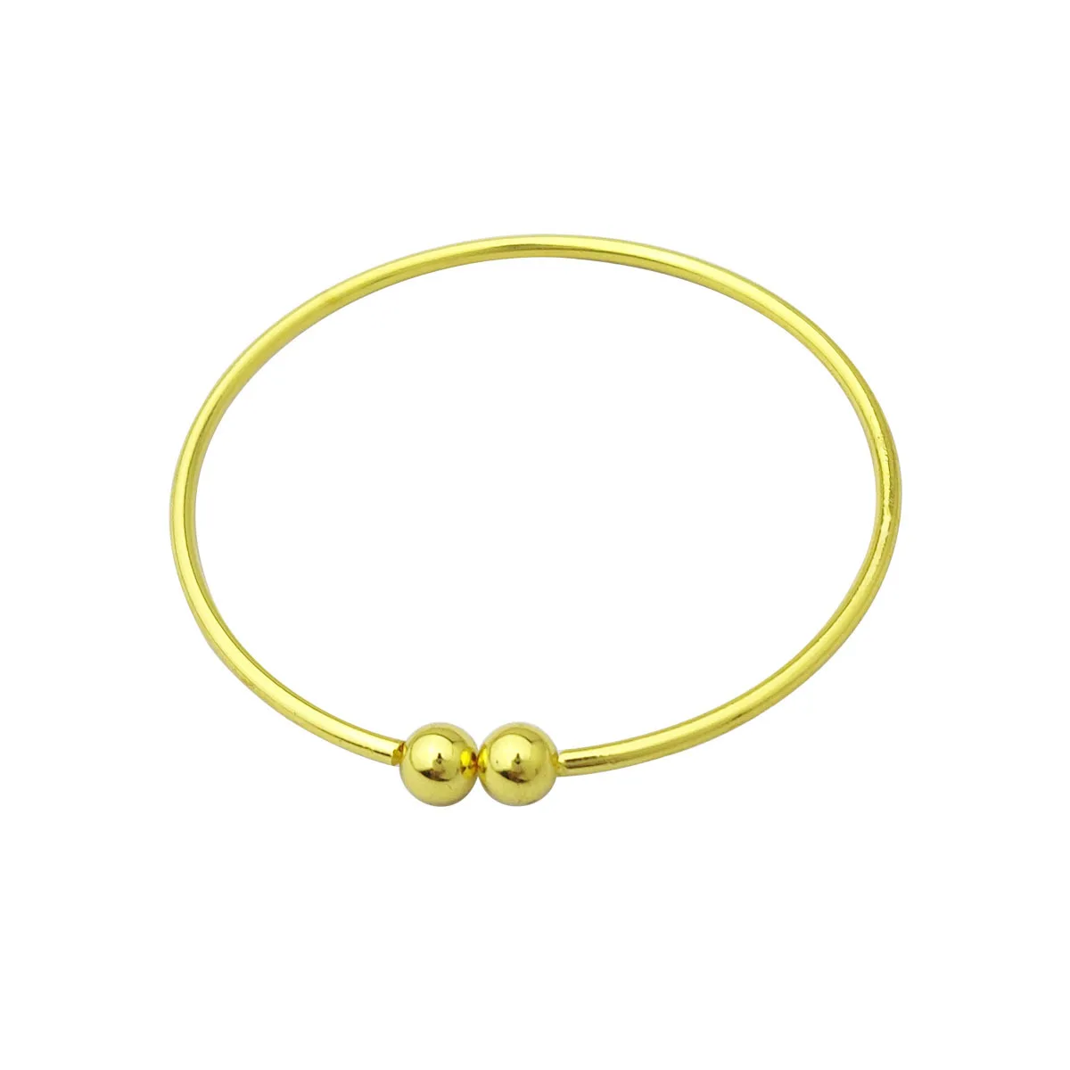schoolgirl Sisters Fashion Classic stainless steel Italy bracelet with open C-shaped double bead bracelet as small gift for you