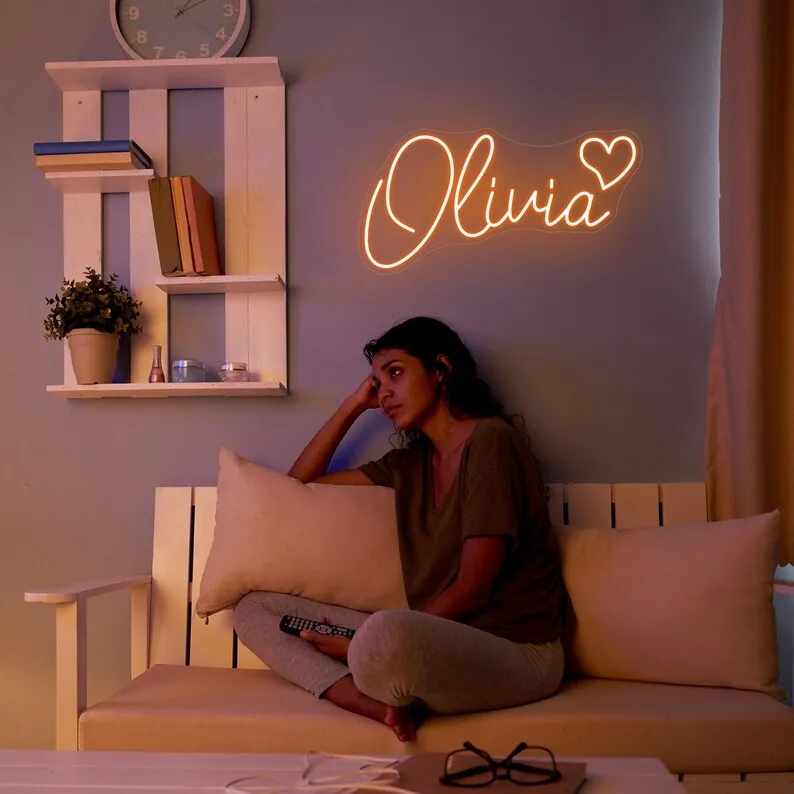 Custom Neon Sign Personalized Name Sign Led Neon Night Light Birthday Gifts Room Bedroom Decoration Wall Wedding LED Neon Lamp