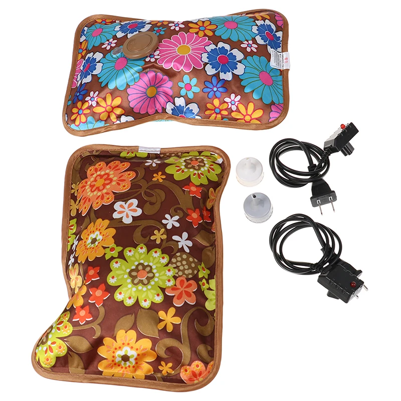 1PC Rechargeable Electric Hot Water Bottle Hand Warmer Heater Bag For Winter Random Color