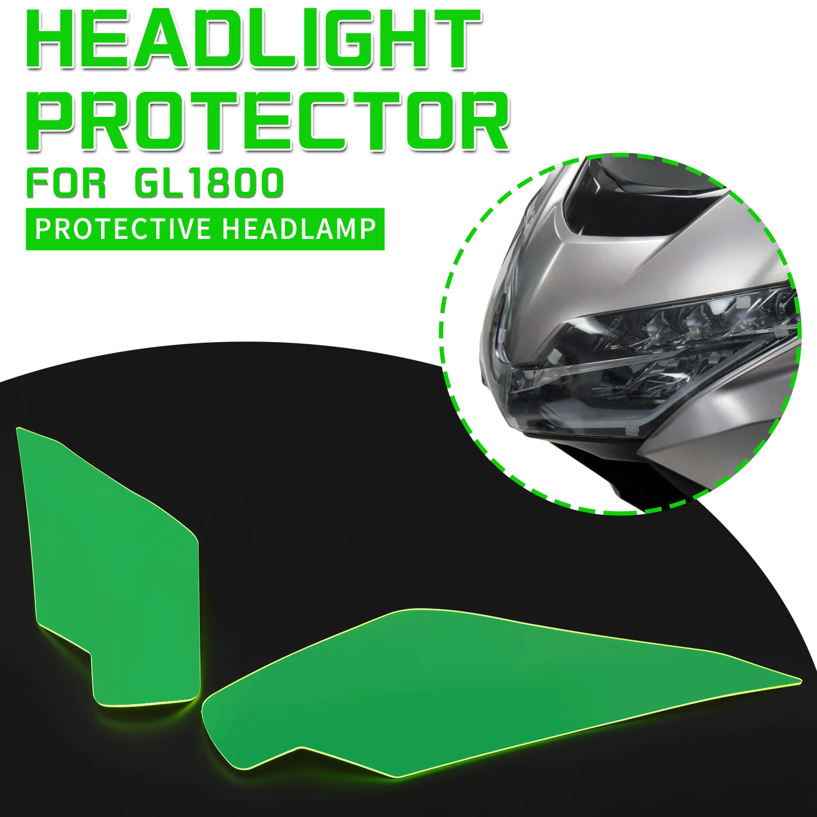 

Motorcycle Headlight Guard For Honda GL1800 Goldwing 1800 GL1800A 2018-2023 Head Light Lens Cover Protector Headlamp Goggles