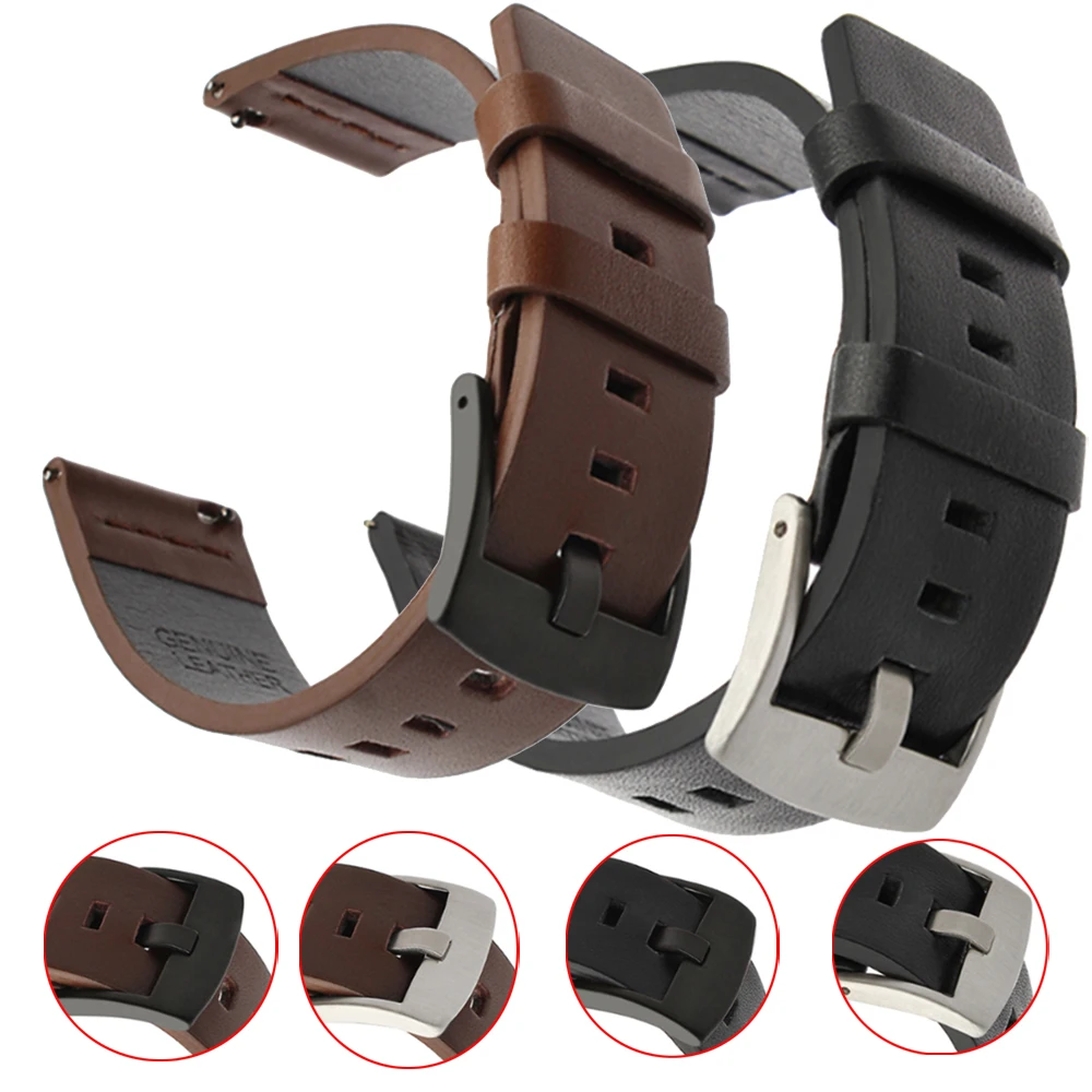 22mm Strap For Fossil GEN 6 5 5e 44mm/GEN 5 LTE 45mm Leather Watch Band For Fossil Gen 5 Julianna Garrett Carlyle HR Bracelet