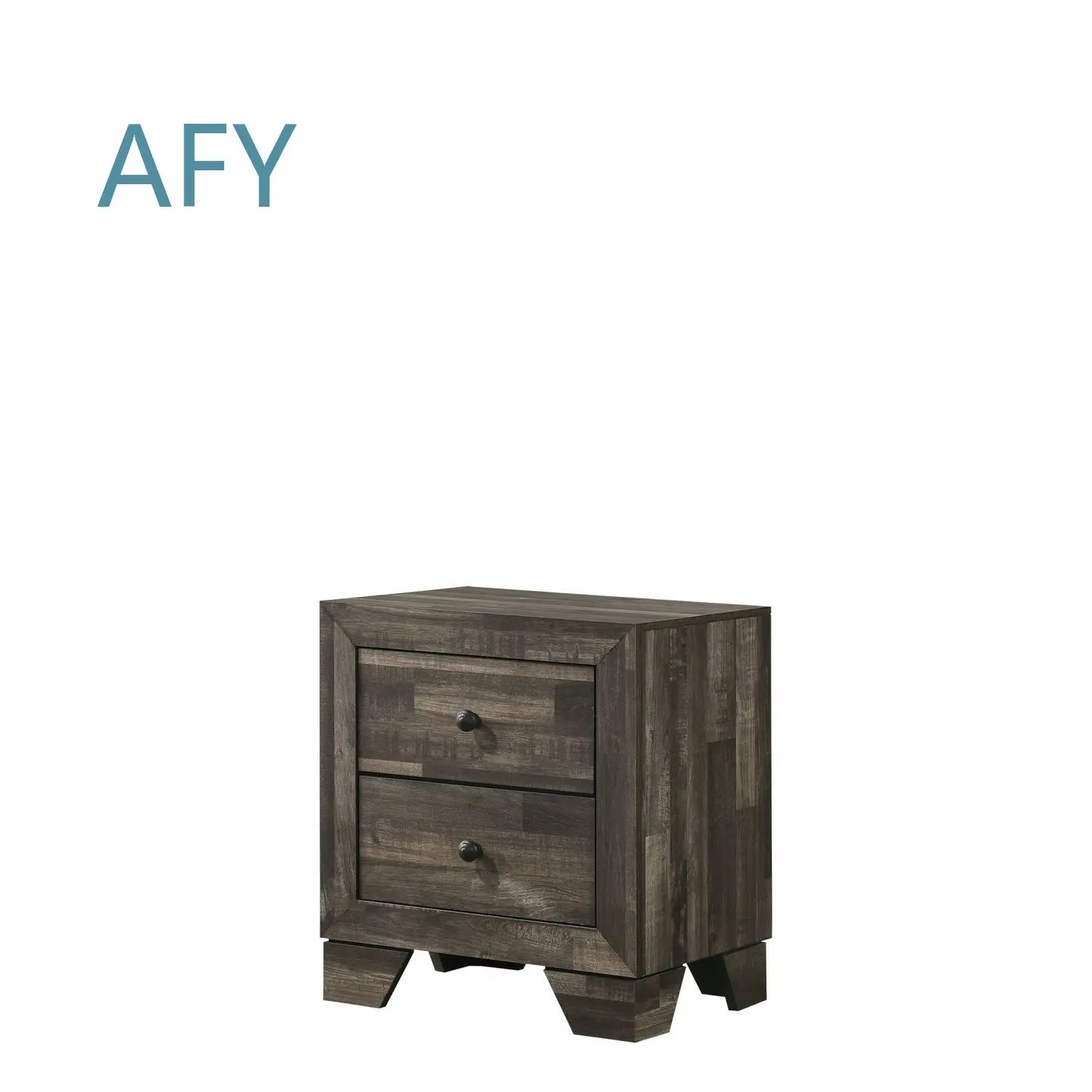 Rustic Wooden Nightstand With Two Drawers for Bedroom Furniture for Home Decor for Small Spaces for Modern Farmhouse for