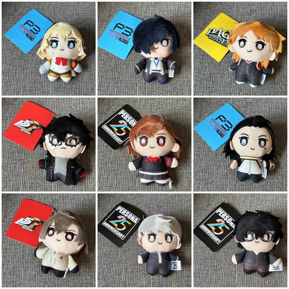 Persona baru mewah 25 ulang tahun Joker Shiomi Kotone Yuuki Makoto Cosplay 10cm Anime Plushie liontin hadiah Natal Anak