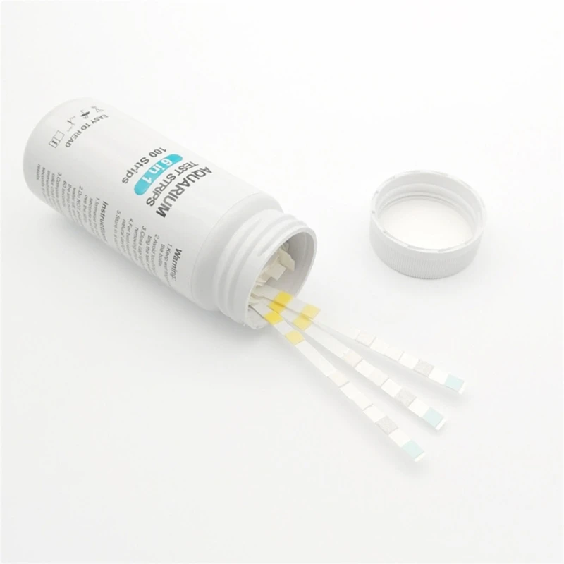 KX4B 100PCS Aquarium Testing Strips Set for Swimming Pond Test Strips for Fish