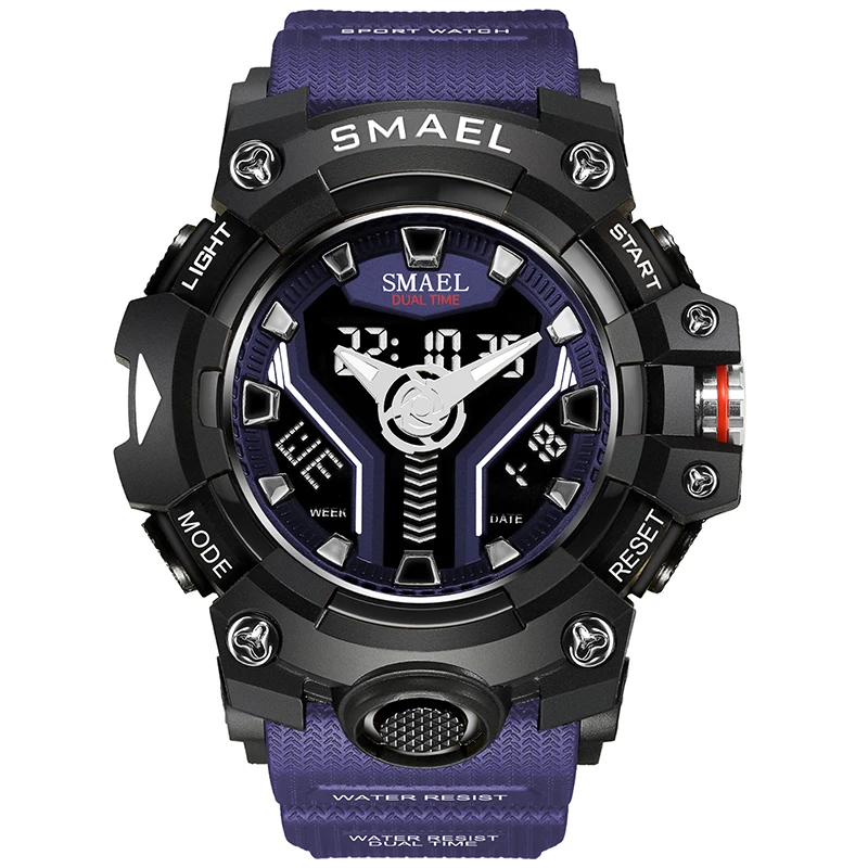 

Новые креативные мужские часы, модные трендовые уличные многофункциональные водонепроницаемые часы для мужчин, электронные часы