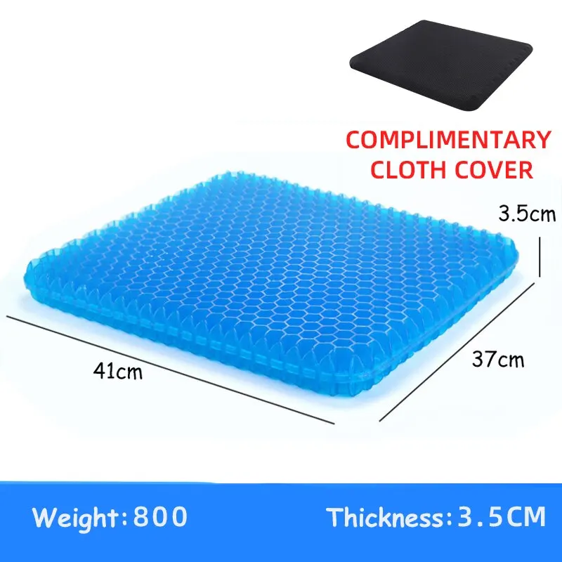 Other Gel Seat Cushion Honeycomb Blue 6