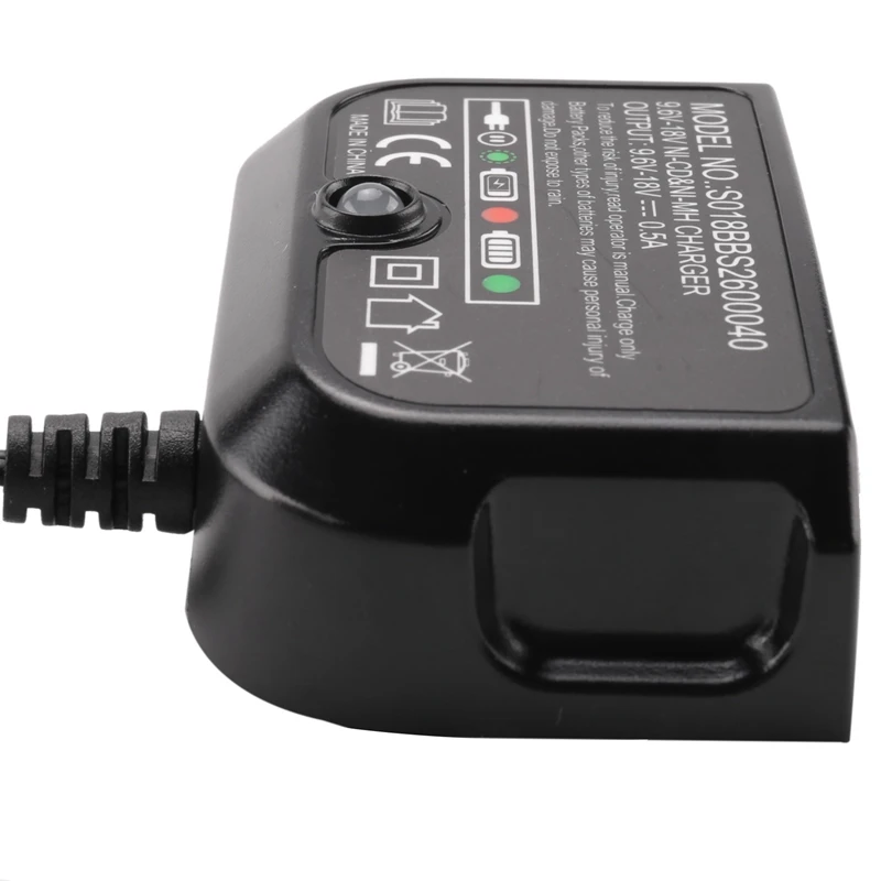 Zamienna ładowarka do akumulatorów Black & Decker 9.6V-18V A12 A12-X HPB18 HPB14 HPB12 HPB96 NI-CD NI-MH Ładowarka Wtyczka amerykańska