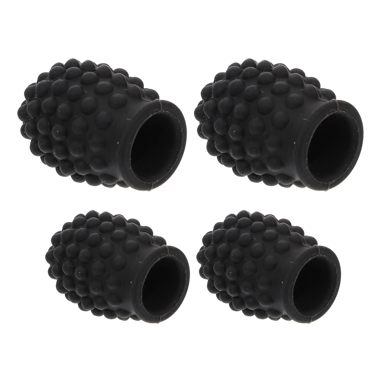 

1 set 1 Set Silicone Mute Protectors Durable Elastic Silent Tips Head Drum Accessories Drumstick Protective Covers Covers For