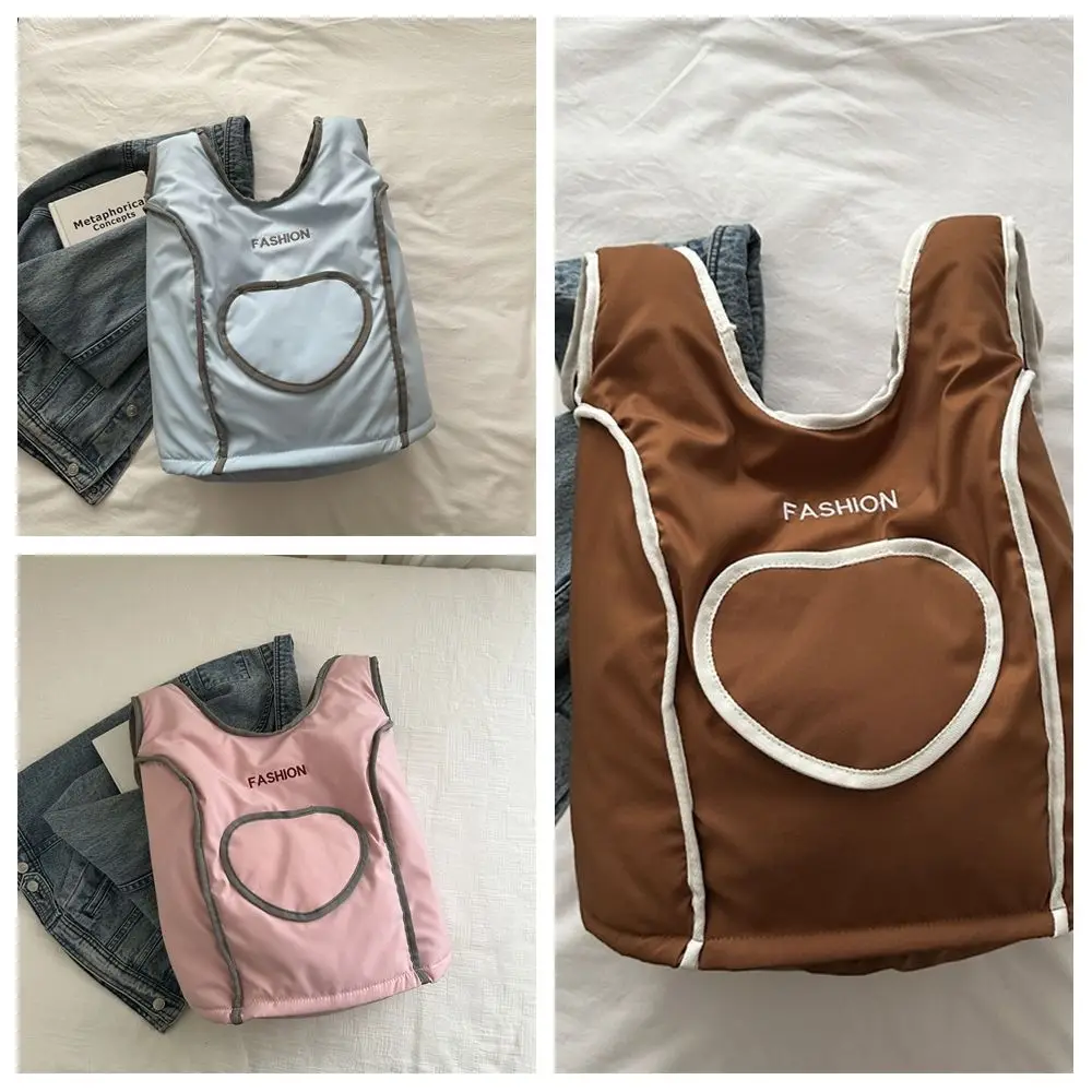 رسالة التطريز الحب سترة على ظهره بلون سعة كبيرة الطلاب حقيبة مدرسية النايلون حقيبة سفر حقيبة كتف في الهواء الطلق