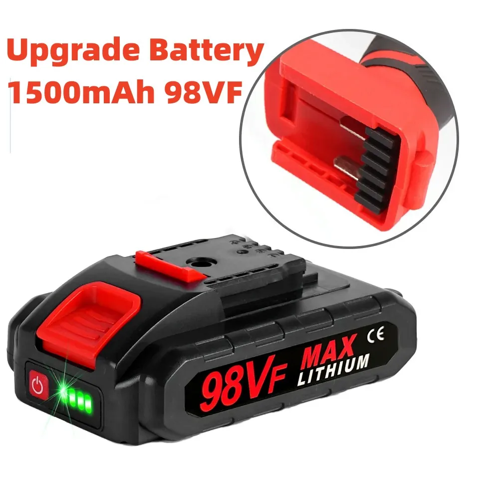 18V 1500mAh Battery For Worx 98VF Lithium Battery Rechargeable Battery Mini Electric Chainsaw Power Tools For 48VF 88VF