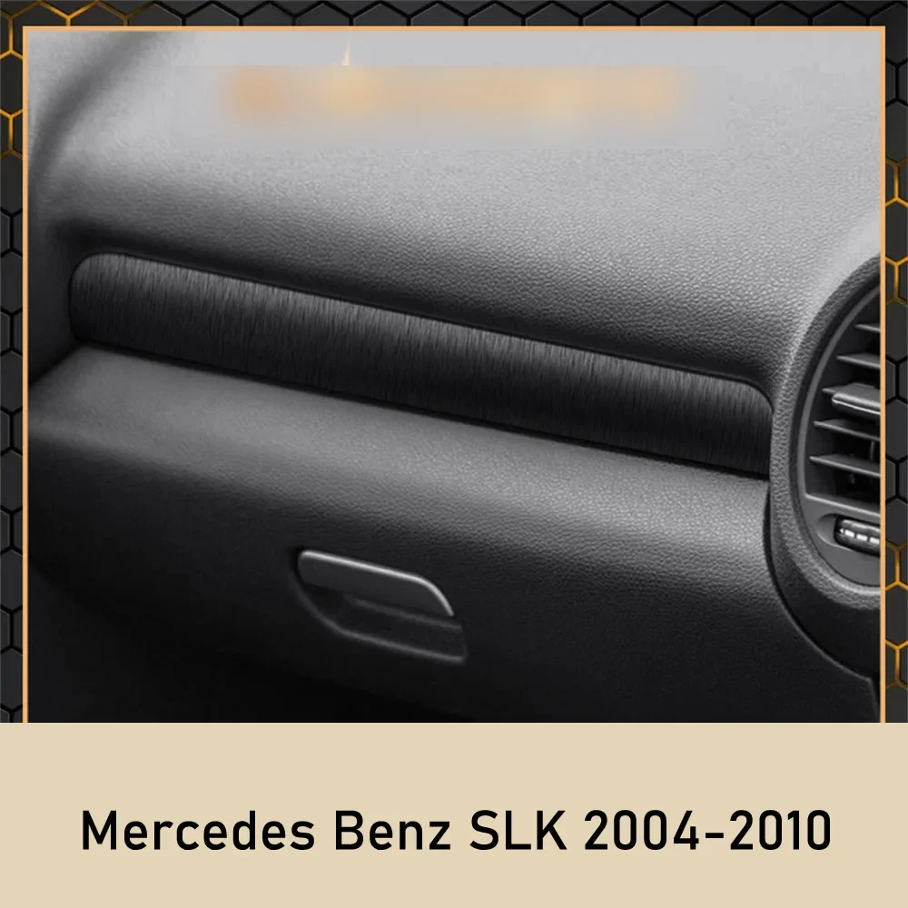 For Mercedes Benz SLK R171 2004-10 Interior Central Control Panel Door Handle Carbon Fiber Sticker Decals Car styling Accessorie