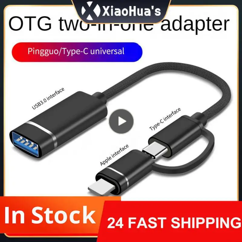 2 In 1 USB 3.0 OTG Adapter Type C  USB To USB 3.0 Adapter Cable OTG Convertor For Gamepad Flash Disk Type-C OTG USB Cable