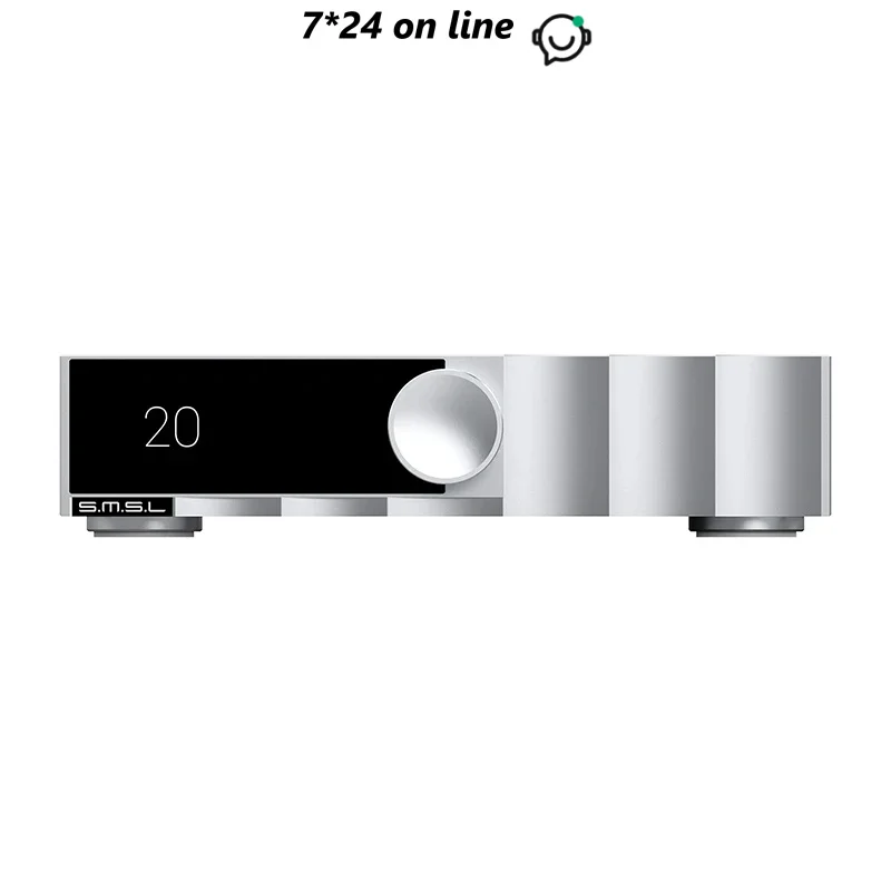 

SMSL PA200 Gallium Nitride Power Amplifier XLR Mono Input Mode Stereo Pure Amplifier Pass-Through Mode High-Power Audio Grade