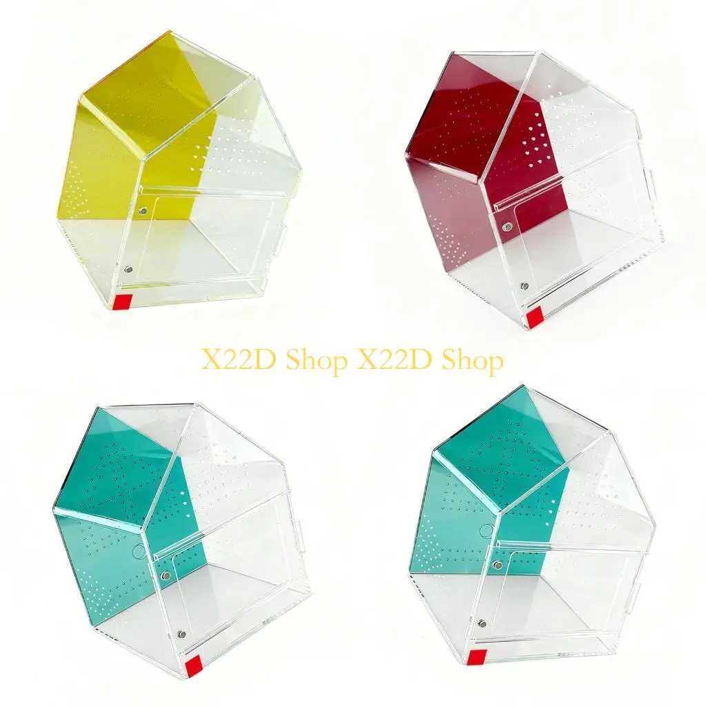 X22D Acrylic Reptiles Habitat Containing Ventilation Closure Clear Chamber House Enclosure