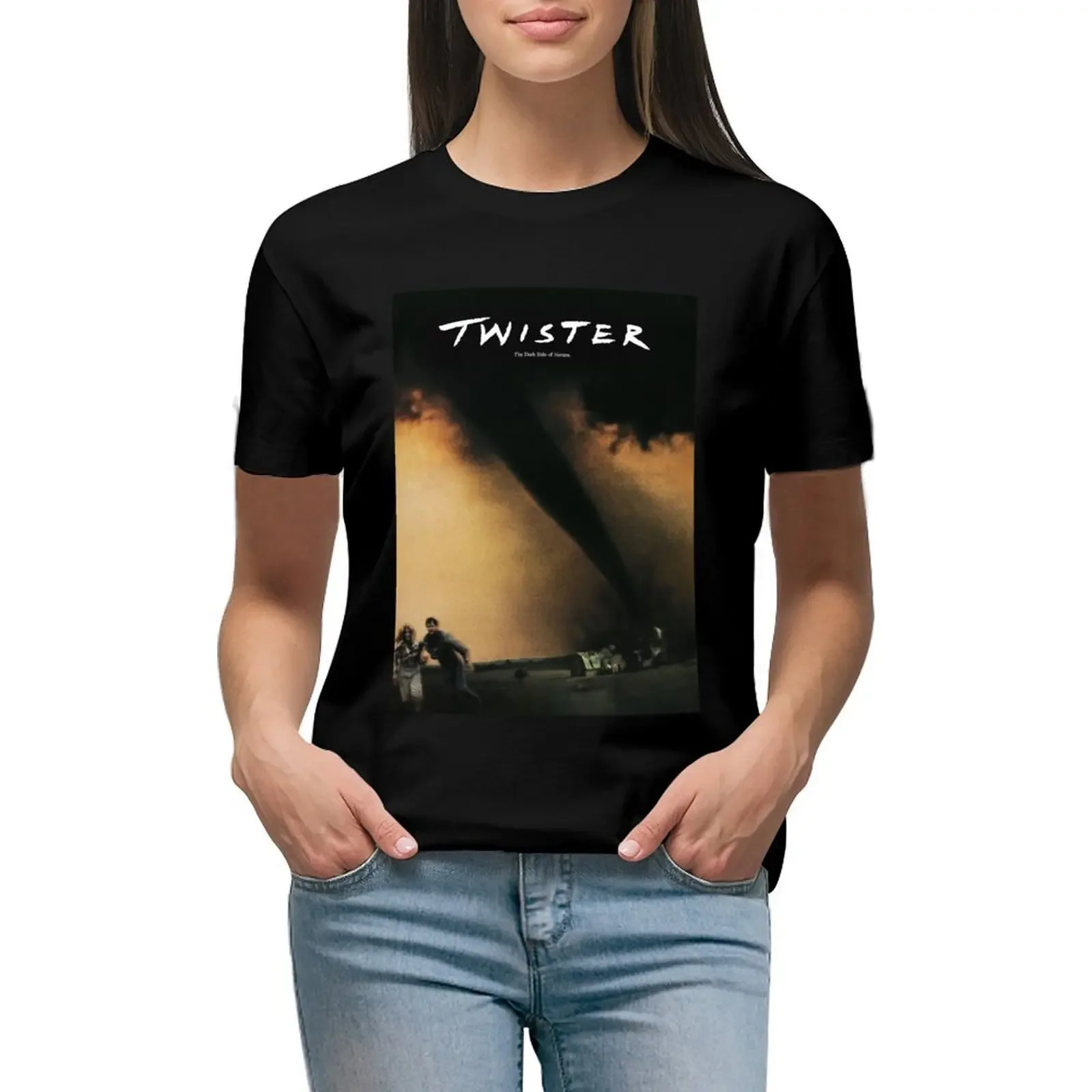 

Mans Twister 1996 Movie Fashion Leisure Round Neck Essential T-Shirt Short sleeve tee customs design your own clothes for woman