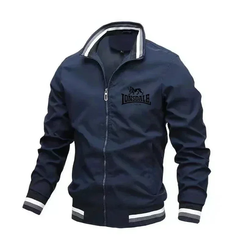 2024 Men\'s Pilot zipper Jacket with Support Collar, Casual light baseball Jacket, Latest Spring fashion, High quality,