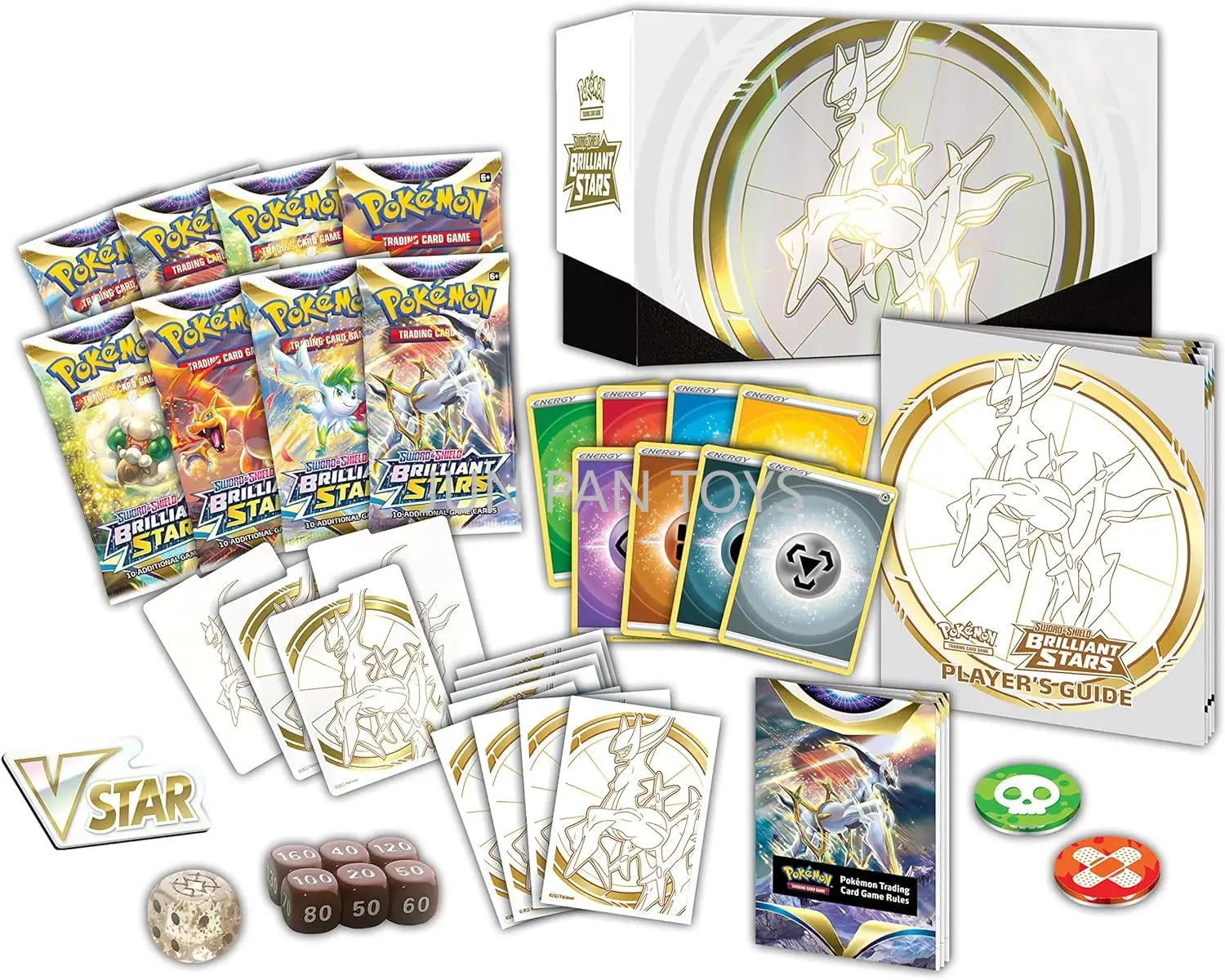 Original Pokémon Trading Card Game Elite Trainer Box Sword Shield Brilliant Stars Astral Radiance Pokemon PTCG Arceus ETB Toys